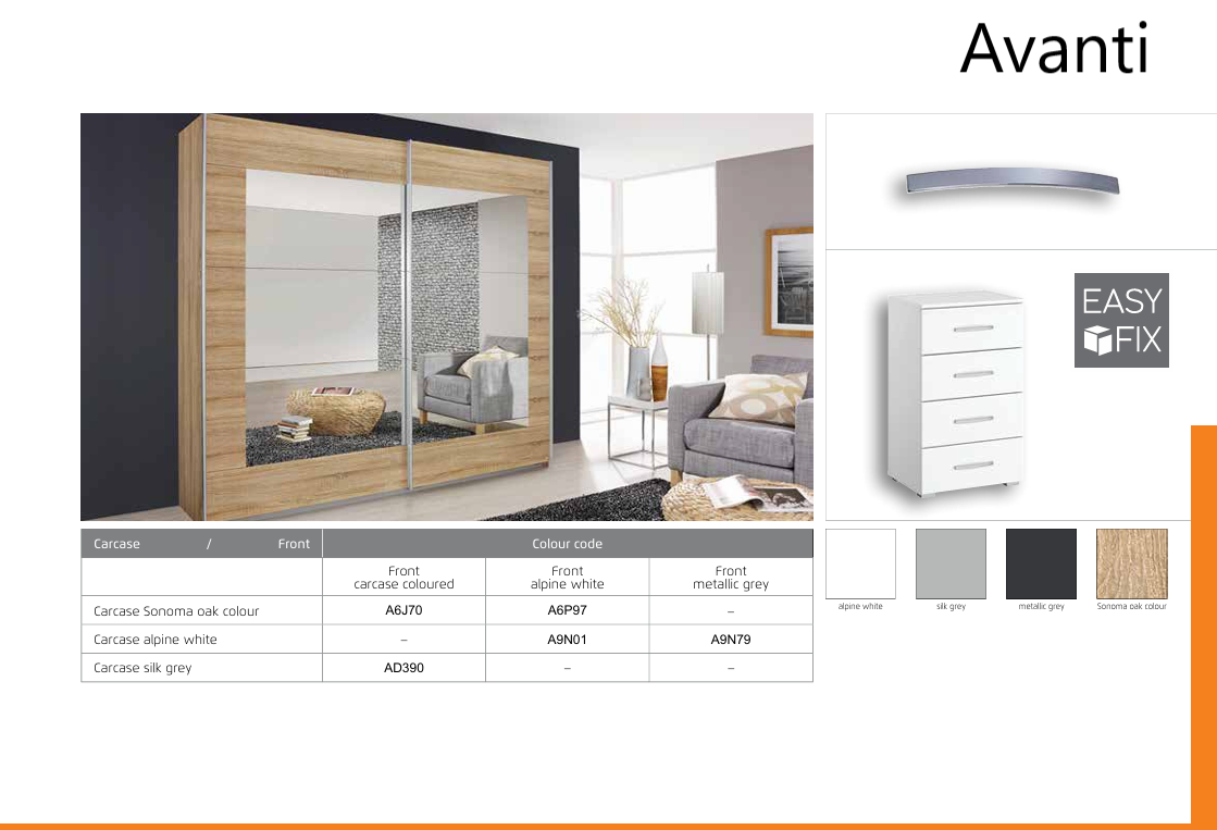 Avanti Wardrobe Range
