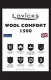 Lovicks Wool Comfort 1500 Pocket Sprung Range