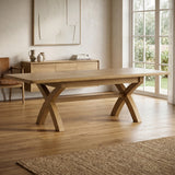 Dorset 200-250cm Cross Leg Extending Dining Table