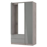 Roma Tall 2 Drawer Triple Wardrobe [sale]