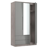 Roma Tall 2 Drawer Triple Wardrobe [sale]