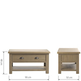 Serene Coffee Table With Large Drawer [SALE]