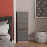 Roma 5 Drawer Tall Narrow Chest [SALE]