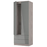 Roma Tall Wardrobe with 2 Drawers  [NEW]