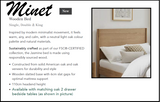 Minet Solid Oak Bedframe