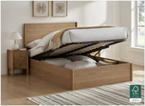 Minet Storage Solid Oak Bedframe