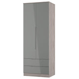 Roma Tall Wardrobe with 2 Drawers  [NEW]